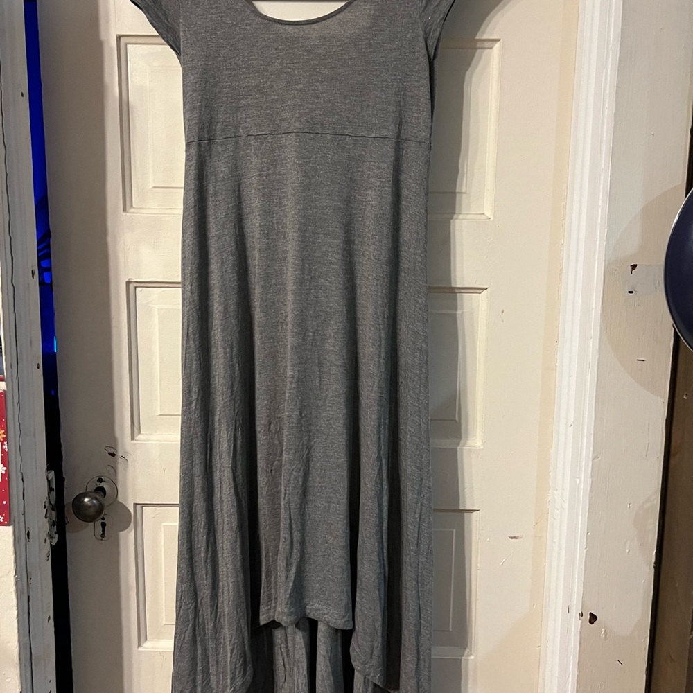 GAP Gray cap sleeve Sundress High Low